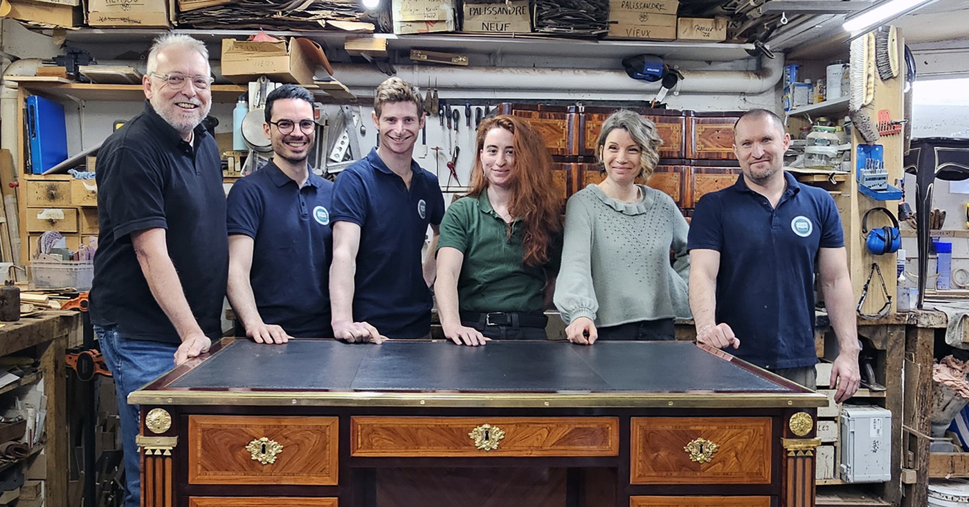 photographie de l'équipe 3AR dans son atelier à Versaille